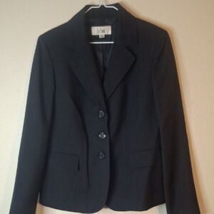 Le Suit Black Tailored Blazer Jacket size 8